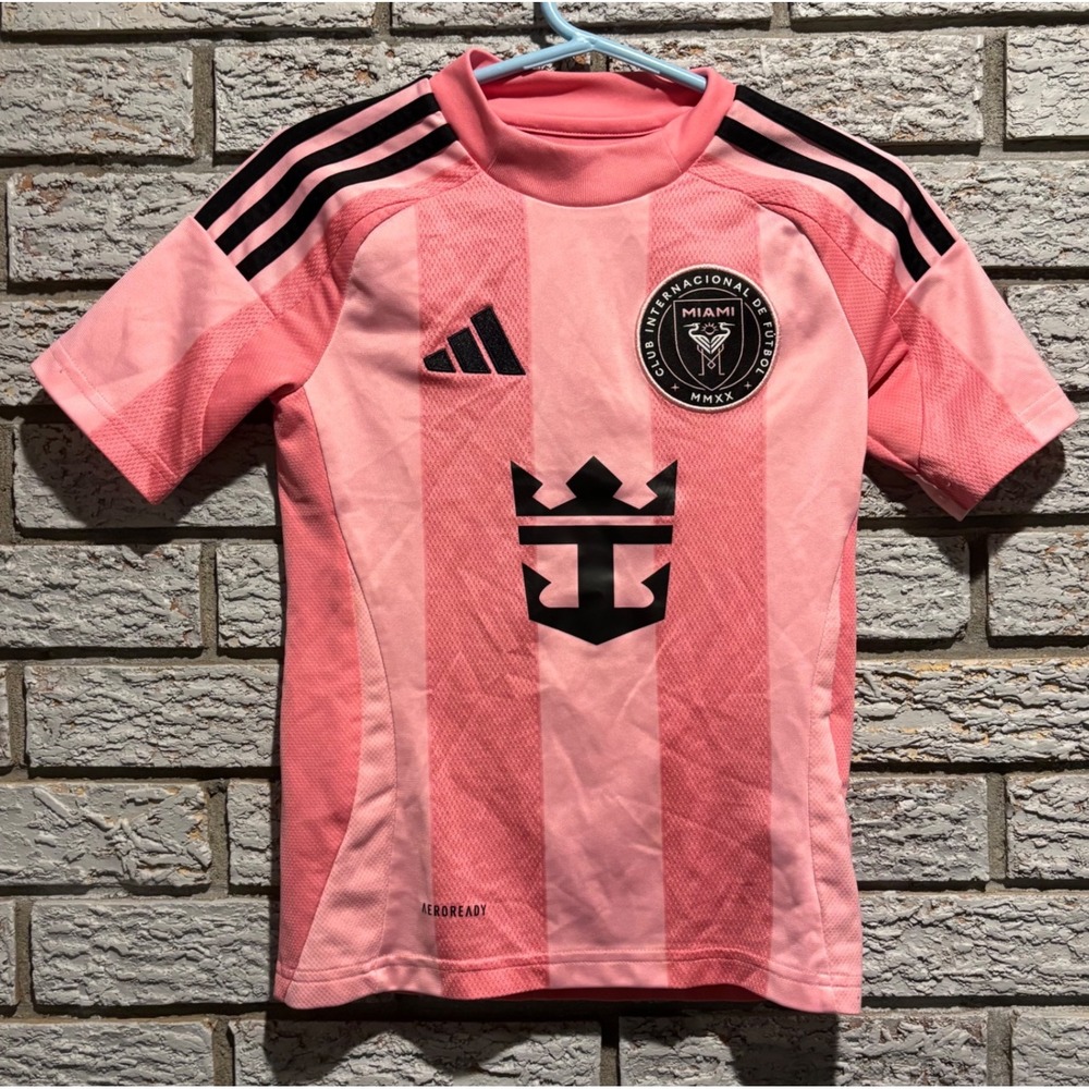 Adidas Inter Miami CF Messi 10 Pink Home Jersey Youth XS 7-8Y MLS Soccer